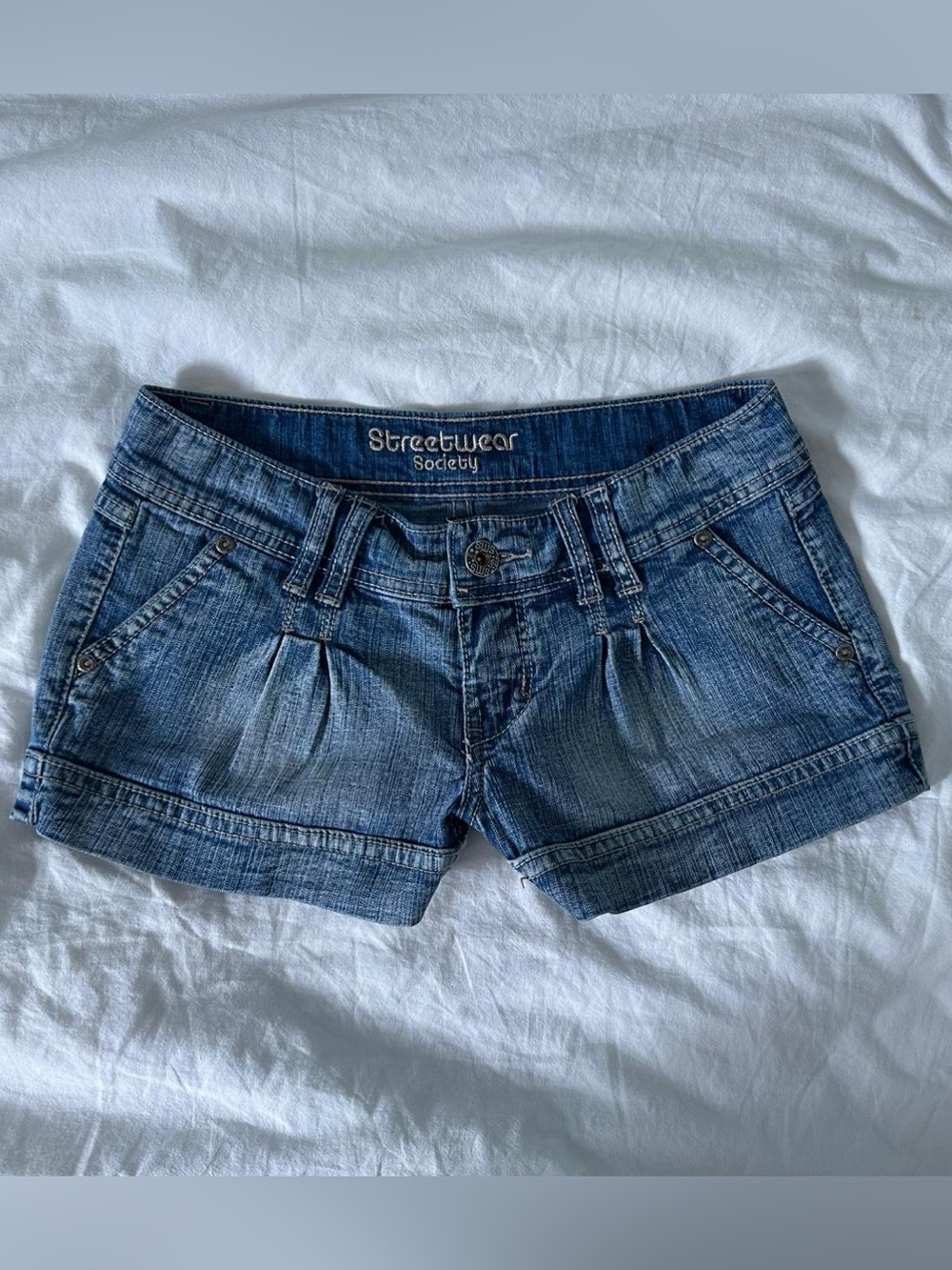 Y2K Streetwear Society Lowrise denim shorts